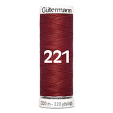 Gutermann garen | 200m | 221 donker rood naaigaren GM - 200 - 221 - DONKER - ROOD 4008015028527